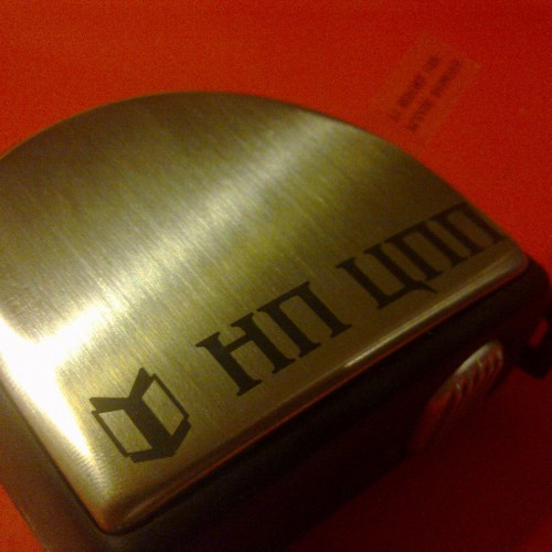 Металлическая измерительная рулетка с лазерной гравировкой логотипа
