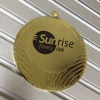 Золотая медаль с лазерной гравировкой логотипа Sunrise Fitness Club